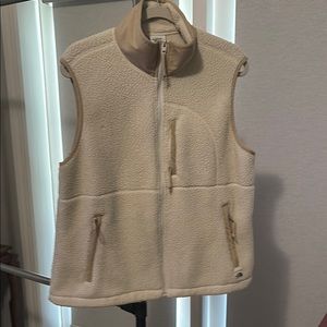 The North Face Cream Fleece Vest